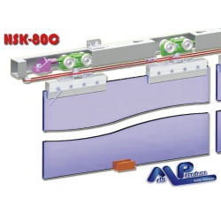 HSK-80C Eş Zamanlı Halatlı Sürgülü Cam Kapı Sistemi HSK-80C Eş Zamanlı Halatlı Sürgülü Cam Kapı Sistemi