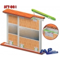 SFT-001 Yavaşlatıcı Sürgülü Kapak Gardolap Sistemleri