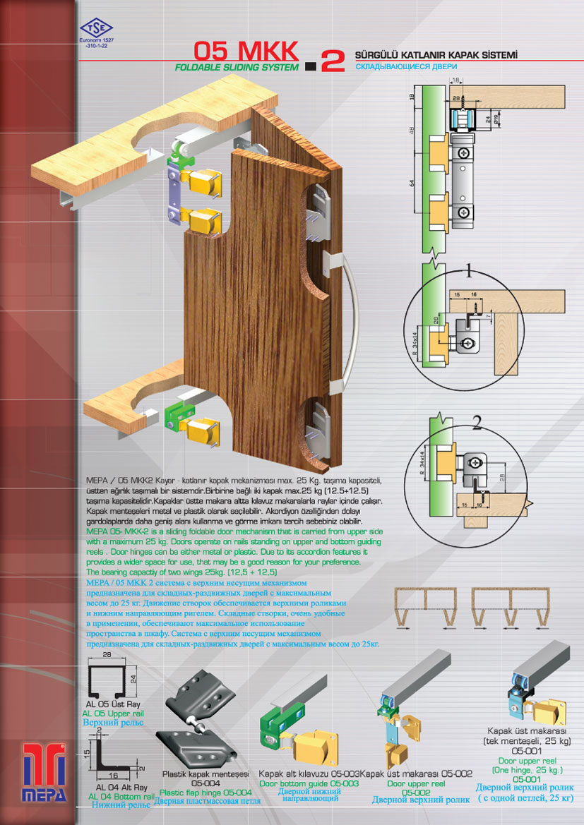 05  MKK-2 Sürgülü Katlanır Kapak  Sistemi